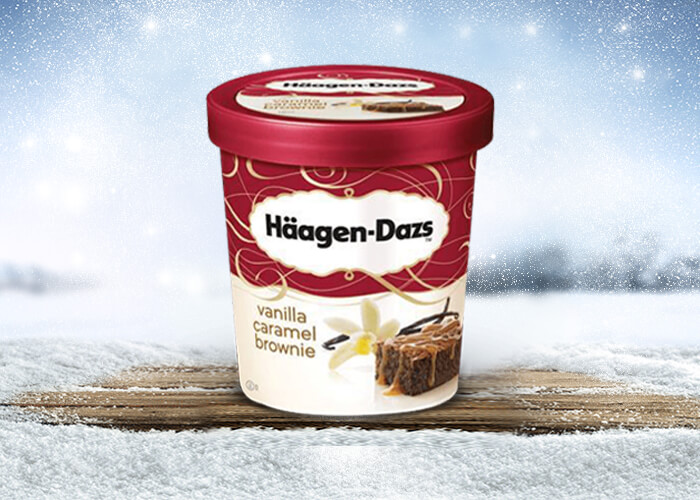 HAAGEN DAZS VANILLE CARAMEL BROWNIE 460ML